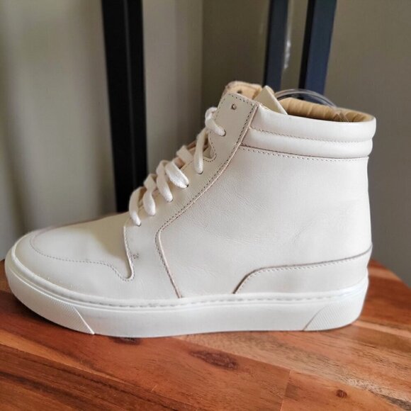 NISOLO  - Everyday Mid Top  Bone Leather Womens  Sneaker- SZ 7 - Picture 4 of 9